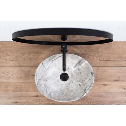 REA-U9908 - Håndvask til bordplade SOFIA 34,5x41 cm keramisk/stenlook