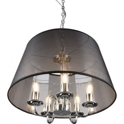 Reality - CIMA LED-lysekrone på kæde 5xE14/40W/230V, sort