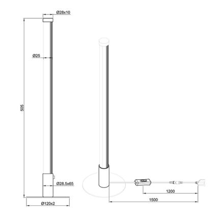 Reality - LED bordlampe dæmpbar SMARAGD LED/6W/230V 3000-6000K Wi-Fi