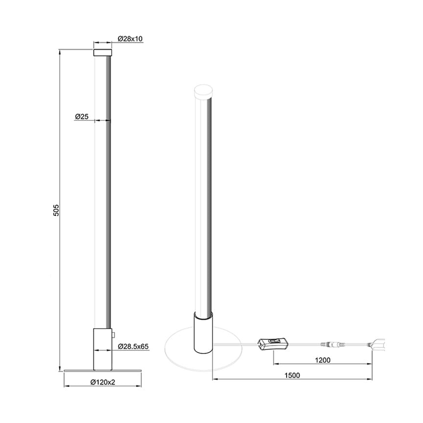 Reality - LED bordlampe dæmpbar SMARAGD LED/6W/230V 3000-6000K Wi-Fi