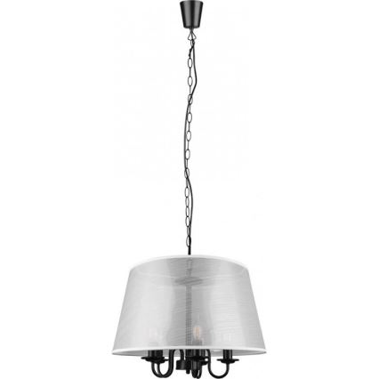 Belysning - LED lysekrone på kæde CIMA 5xE14/40W/230V grå