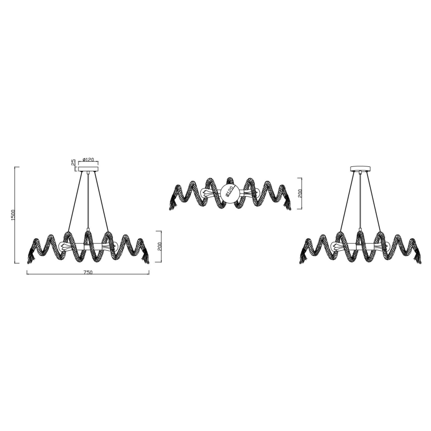 Reality - Pendel ARI 2xE27/10W/230V