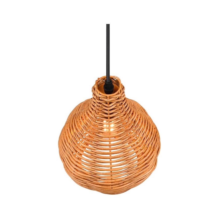 Reality - Pendel på ledning SPROUT 1xE14/40W/230V brun/rattan
