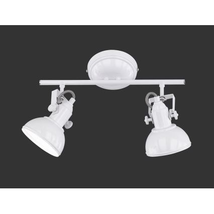 Reality - Spotlampe GINA 2xE14/40W/230V hvid