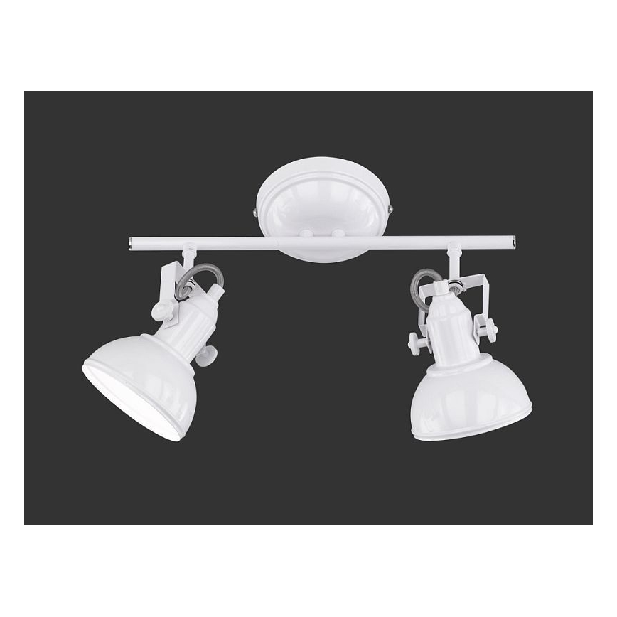 Reality - Spotlampe GINA 2xE14/40W/230V hvid