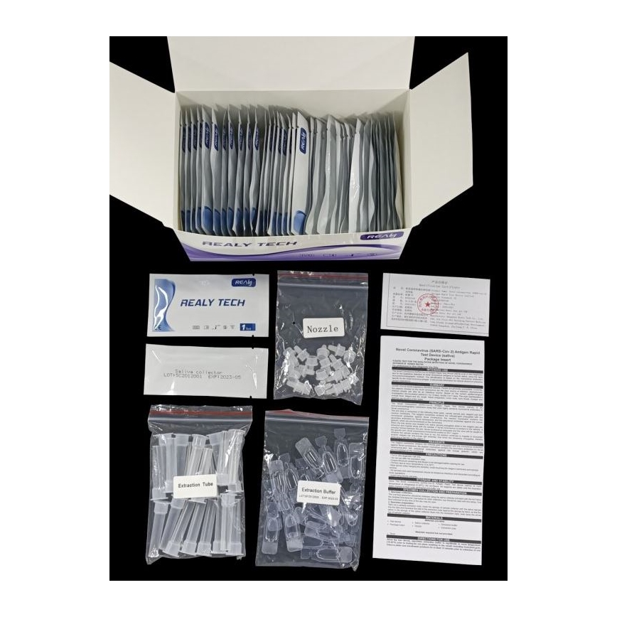 RealyTech - Antigentest mod COVID-19 hurtig spyttest 20 stk.