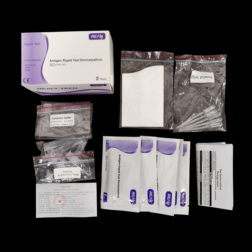 RealyTech - Antigentest mod COVID-19 hurtig spyttest 20 stk.