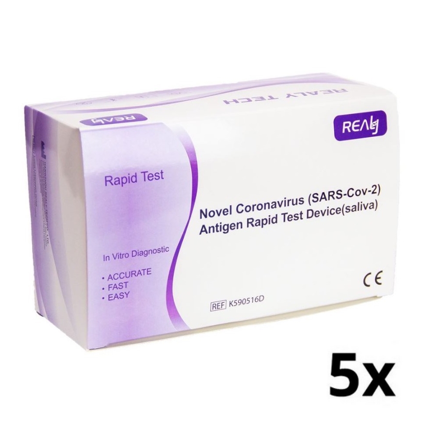 RealyTech - COVID-19 kviktest 5 stk. spyttest