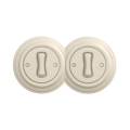 Reblig - Dobbelt retro enkeltpolet afbryder med ramme nr. 1, beige