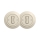 Reblig - Dobbelt retro enkeltpolet afbryder med ramme nr. 1, beige