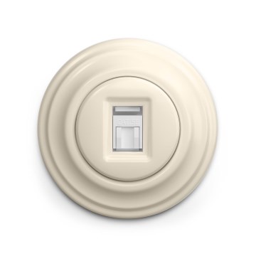 Reblig - Retro dataudtag med ramme i beige