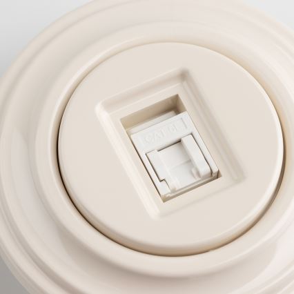 Reblig - Retro dataudtag med ramme i beige