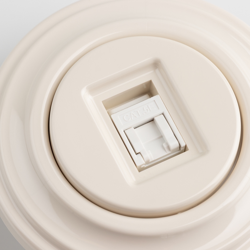 Reblig - Retro dataudtag med ramme i beige