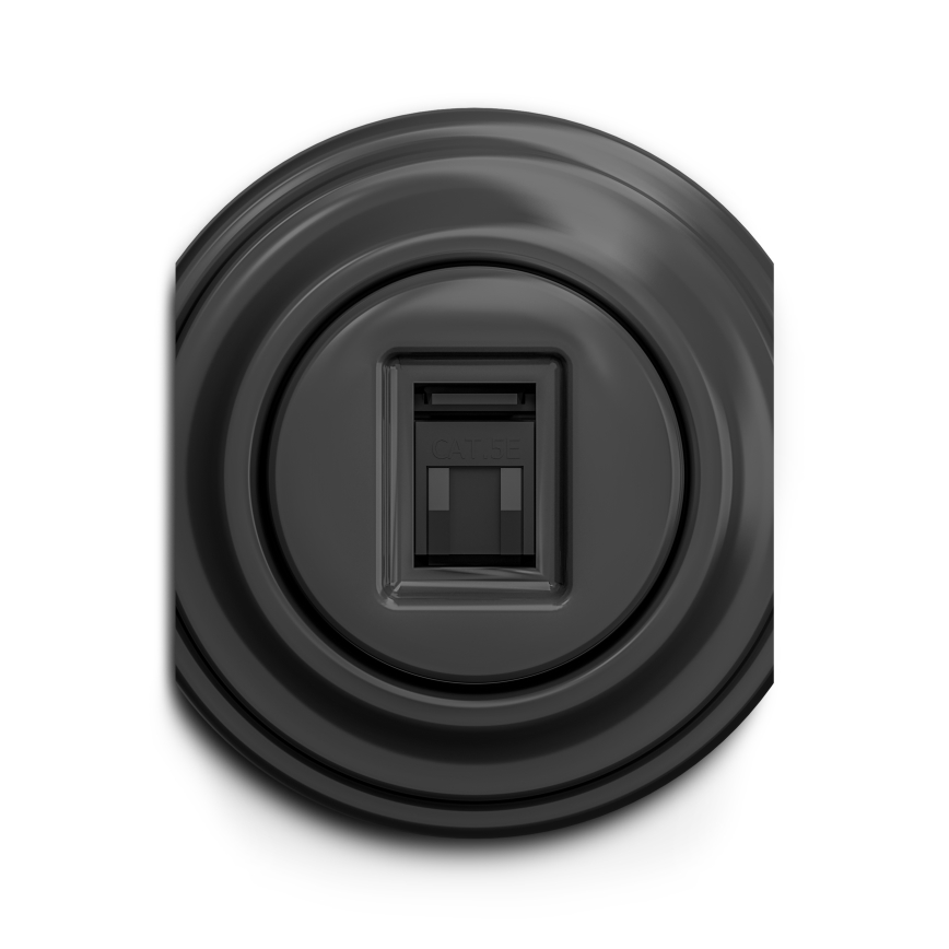 Reblig - Retro dataudtag uden ramme antracit