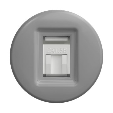 Reblig - Retro dataudtag uden ramme grå