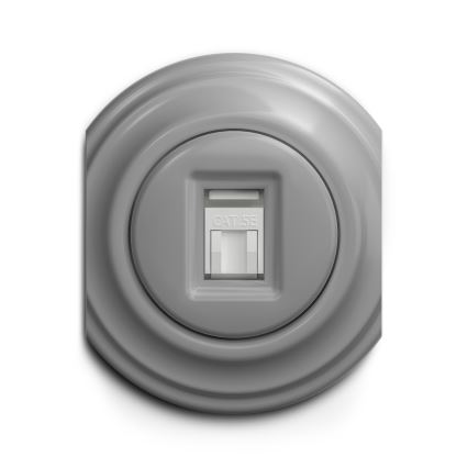 Reblig - Retro dataudtag uden ramme grå