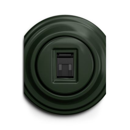 Reblig - Retro dataudtag uden ramme, grøn