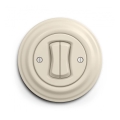 Reblig - Retro dobbelt trappeafbryder med ramme nr. 6+6 beige