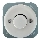 Reblig - Retro-dæmper i porcelæn uden ramme 250V/10A hvid
