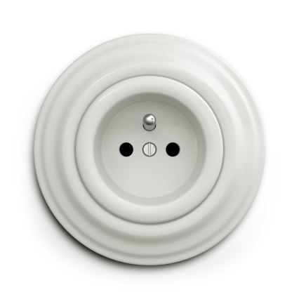 Reblig - Retro enkel keramisk ramme, hvid