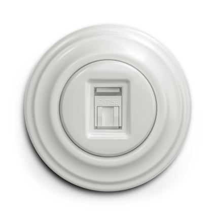 Reblig - Retro enkel keramisk ramme, hvid