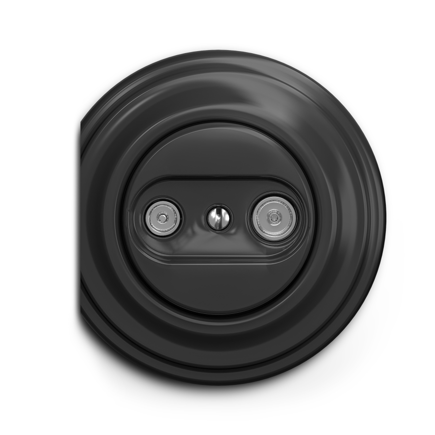 Reblig - Retro kantramme, antracit