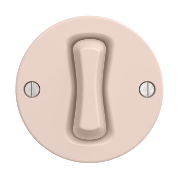 Reblig - Retro krydsafbryder uden ramme nr. 7, gammelrosa