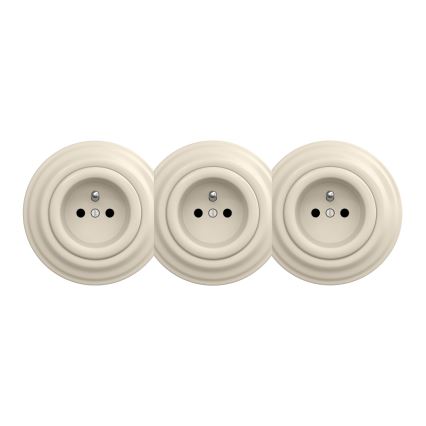 Reblig - Retro midterramme beige