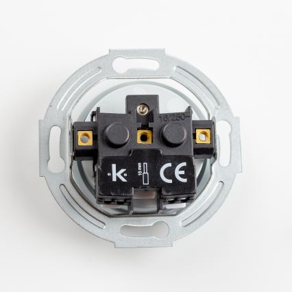 Reblig - Retro rammeløs stikkontakt til hjemmet 230V grå
