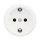 Reblig - Retro stikkontakt til hjemmet uden ramme SCHUKO 230V/16A snehvid