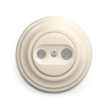 Reblig - Retro TV- og radioudtag (afsluttende) med ramme, beige
