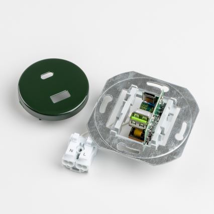 Reblig - Retro USB-udtag A+C med grøn ramme