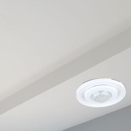 Recessed bevægelsessensor PIR 360° 400W/230V hvid