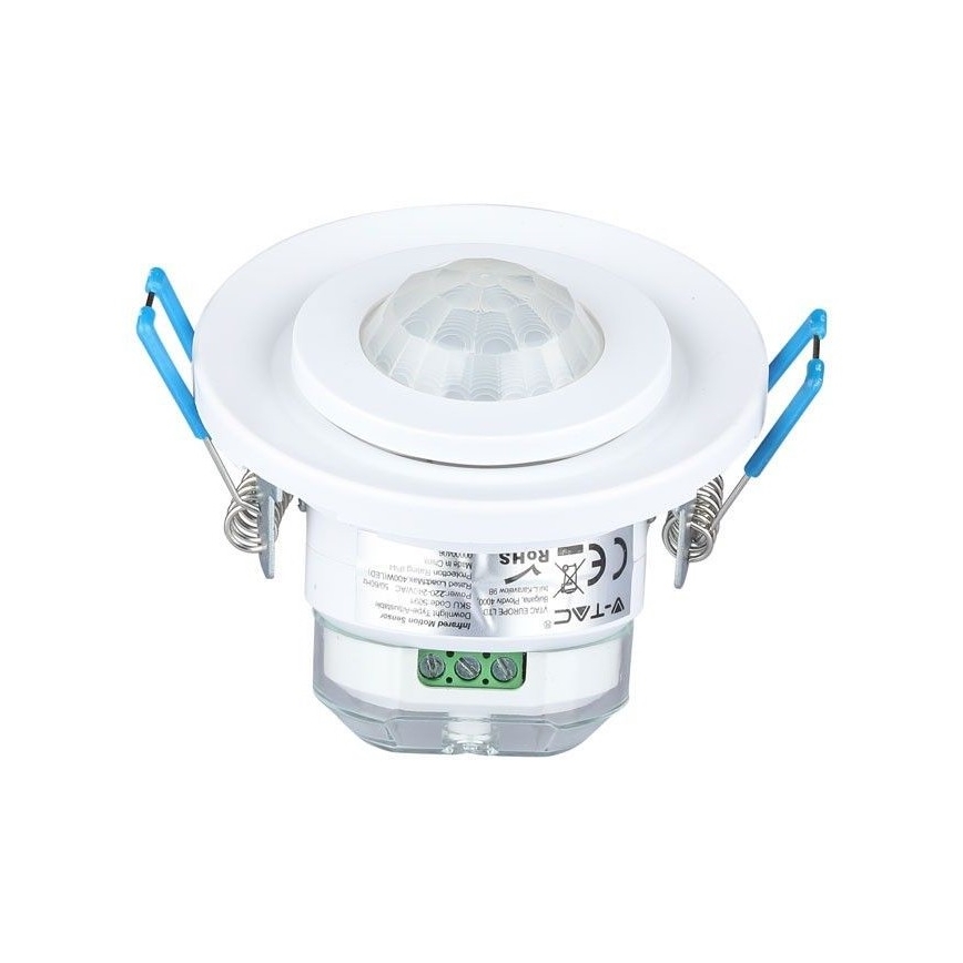 Recessed bevægelsessensor PIR 360° 400W/230V hvid