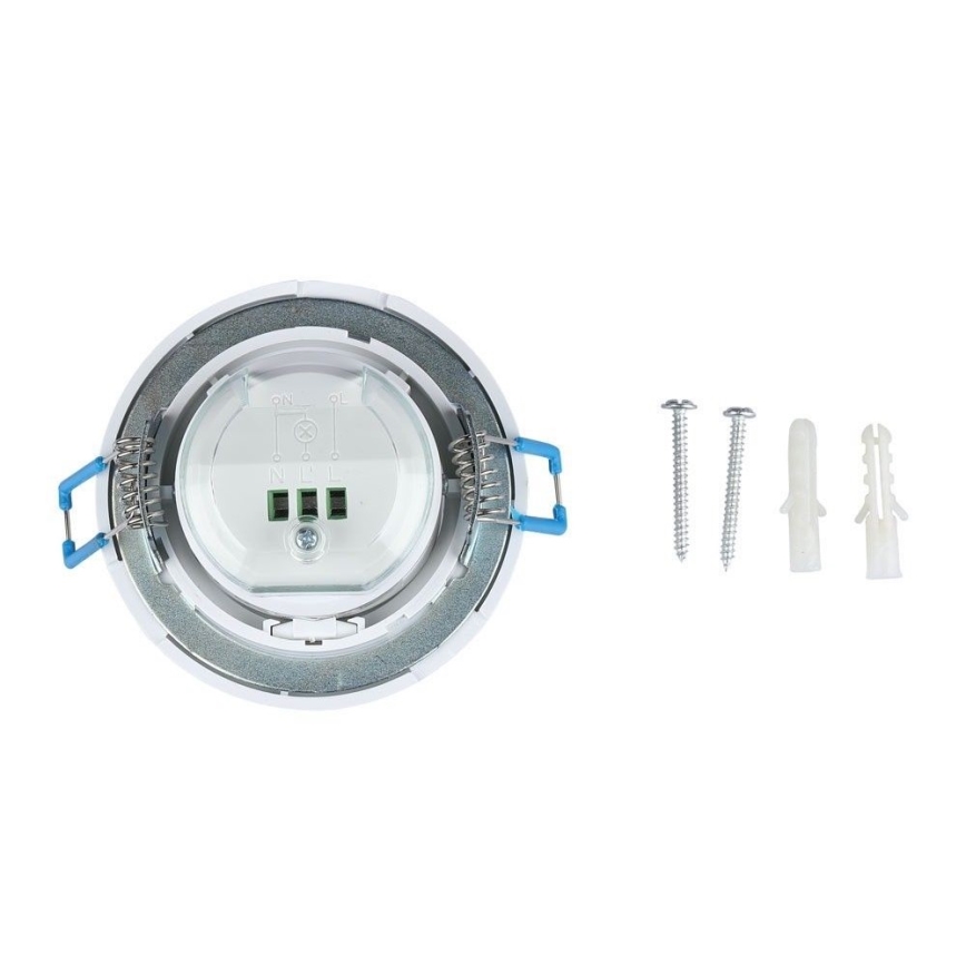 Recessed bevægelsessensor PIR 360° 400W/230V hvid