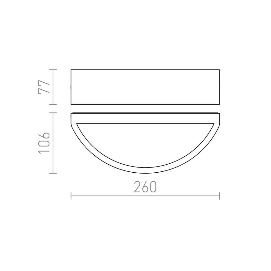 RED - Design Rendl - R10364 - Udendørs væglampe LESA 1xE27/26W/230V IP54