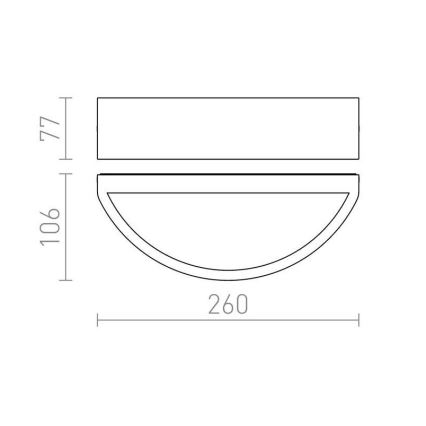 RED - Design Rendl - R10365 - Udendørs væglampe LESA 1xE27/26W/230V IP54