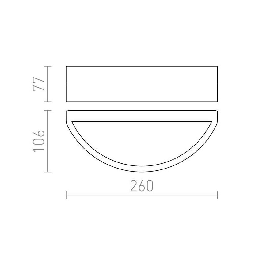 RED - Design Rendl -R10366 - Udendørs væglampe LESA 1xE27/26W/230V IP54