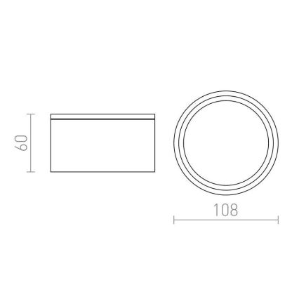 RED - Design Rendl - R10428 - Udendørs loftlampe MERIDO 1xGX53/11W/230V IP44 hvid