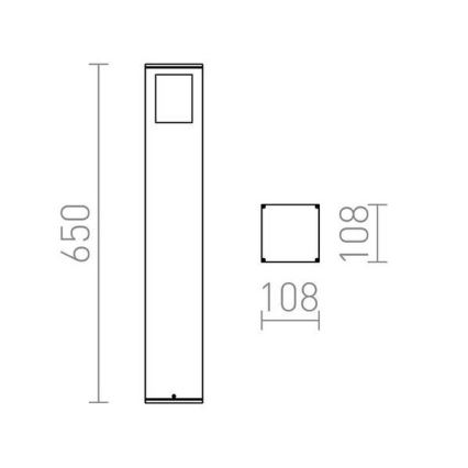 RED - Design Rendl - R10433 - Udendørslampe PONDER 1xE27/18W/230V IP44 sort