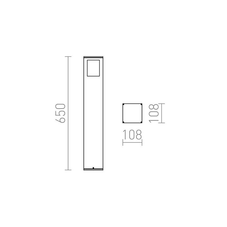 RED - Design Rendl - R10433 - Udendørslampe PONDER 1xE27/18W/230V IP44 sort