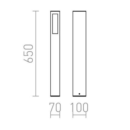 RED - Design Rendl - R10441 - Udendørslampe TREEZA 1xE27/26W/230V IP54