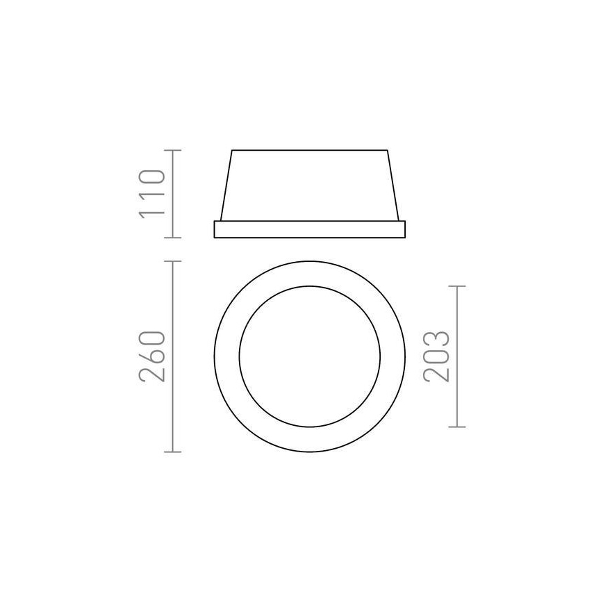 RED - Design Rendl - R10444 - Indbygningslampe MIA 2xE27/40W/230V