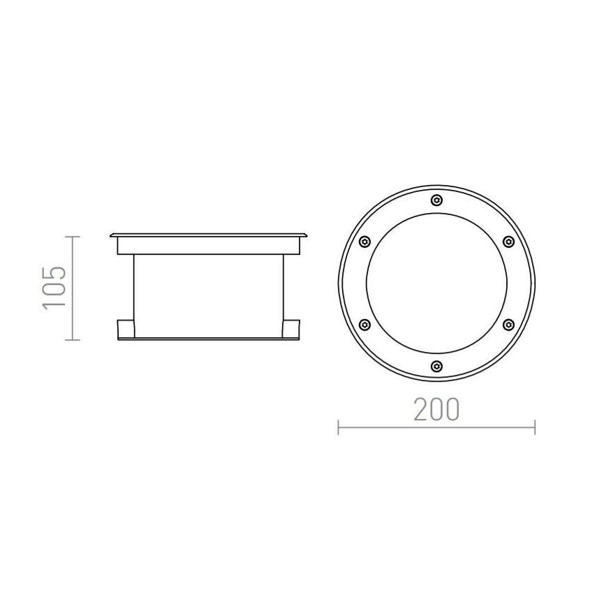 RED - Design Rendl - R10532 - Udendørs LED lampe TERRA LED/20W/230V IP67