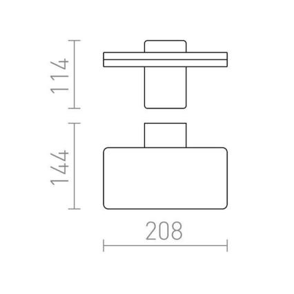 RED - Design Rendl-R11947 - Udendørs LED væglampe RINA LED/12W/230V IP65