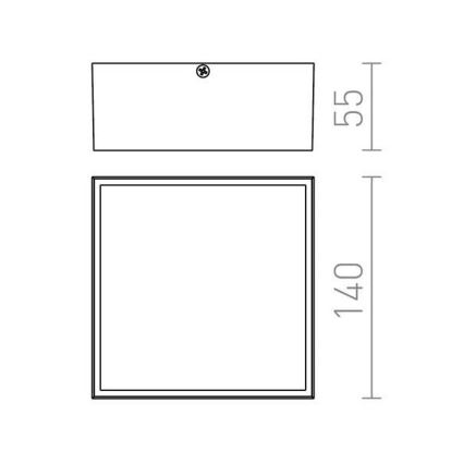 RED - Design Rendl- R11967 - Udendørs LED loftlampe BONO LED/4W/230V IP54