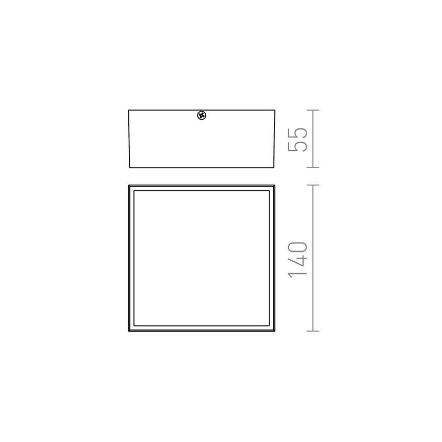 RED - Design Rendl- R11967 - Udendørs LED loftlampe BONO LED/4W/230V IP54