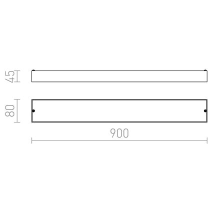 RED - Design Rendl - R11996 - LED væglampe til badeværelse MARINA 14W/230V IP44