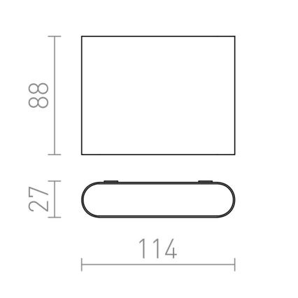 RED - Design Rendl-R12012 - Udendørs LED væglampe CHOIX 2xLED/3W/230V IP54