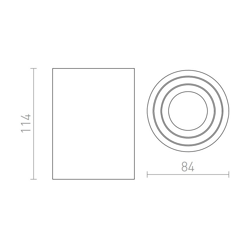 RED - Design Rendl - R12044 - Spotlampe MOMA 1xGU10/35W/230V hvid